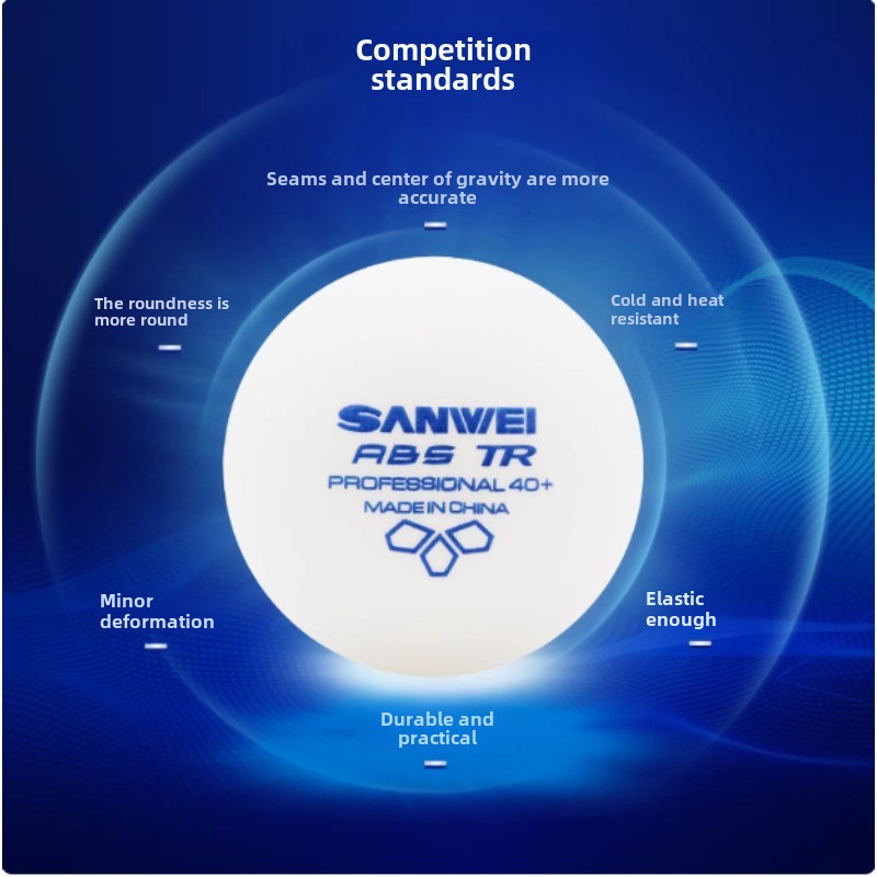 50 100 pçs sanwei novos materi - Table Tennis Olympics avaliação e preço