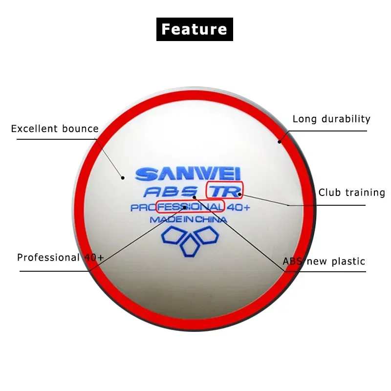 SANWEI-ABS TR 3 estrelas bolas - Table Tennis Olympics avaliação e preço