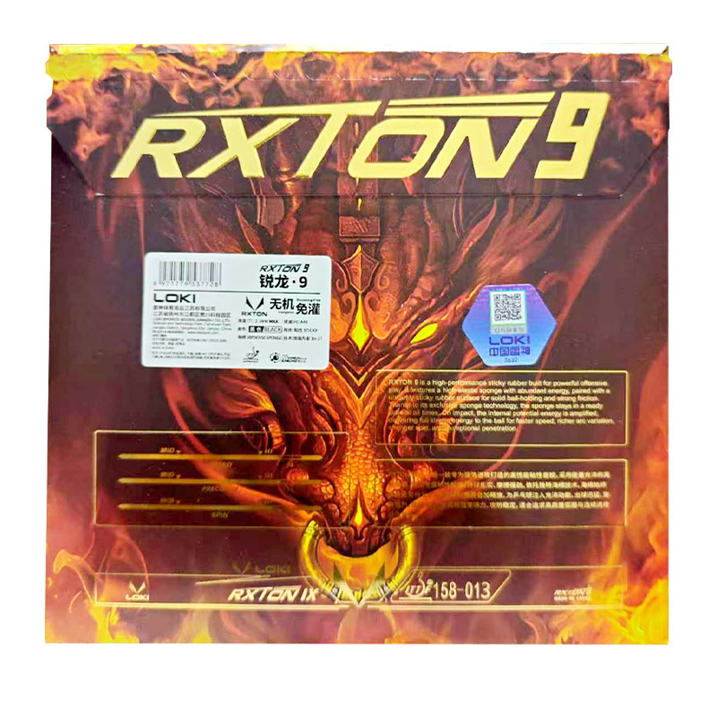 LOKI RXTON 9 Borracha de Tênis - Table Tennis Loki avaliação e preço