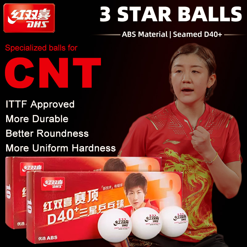 DHS D40 + DJ40 + Bolas de Ping - Table Tennis Olympics avaliação e preço